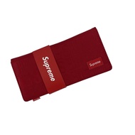 Supreme Men Stylish Canvas Long Wallet Casual Multi Card Holder Wallet Fashion Wallet Purse With Zip