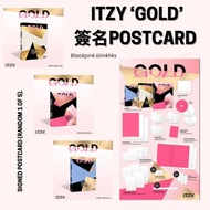 簽名 Itzy Gold album 專 簽名Postcard