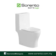 Sorento Wc SRTWC8320-S-UF One Piece Design Bathroom Water Closet Rimless Flushing System / Sorento /