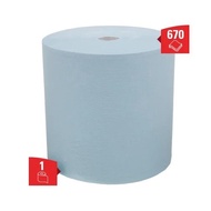 Kimberly Clark WypAll L30 General Clean (7426) Rolled Blue Paper Towel, 380 x 330mm, 3-Ply, 670 Shee