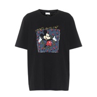 HOT_YSL SLP Round Neck Short-sleeved T-shirt Mickey Mouse Print For Men And Women 136