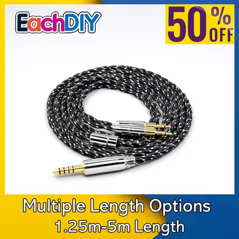 OCC Mixed OFC Twisting Nylon Earphone Cable For Sennheiser HD700 Headset 2.5mm pin Headphone LN00870