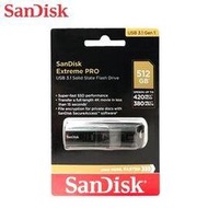 SanDisk CZ880 512G Extreme Pro USB  3.1 SSD 固態隨身碟 極速 (SD-CZ880-512G) 終生保固