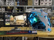 คอมชุดพร้อมจอ 23นิ้ว เล่นเกมส์ ทํางาน ปล่อยบอทINTEL XEON 2680 V2 Turbo 3.6Ghz 10C 20T VGA RX 470 4G
