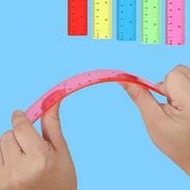 1/10pcs Transparent/Multi-Color Plastic Ruler, Various Colors, 6 Inches/15.24cm Long, Suitable For S