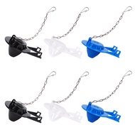 6pcs Toilet Flapper With Chain Replacement Parts Long Lasting Home Flush Valves