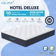 Azure™ Hotel Deluxe 10 Inch Mattress| Back Support | Zero Motion Transfer | Single, Super Single, Qu
