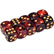 16mm game dice Starry Sky Digital dice Drinking Game prop