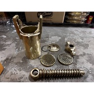 Kebok, gebok laksa, maruku, putu mayam, brass maker, Gebok laksa tembaga padu berat 14kg muatan 2 kg