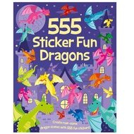 555 Sticker Fun - Dragons Paperback - Two Windmills
