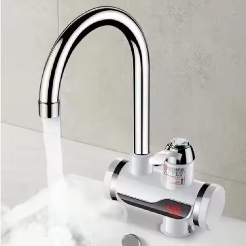 3000W Instant Electric Shower Water Heater Instant Hot Faucet Kitchen Electric Tap Water Heating Ins