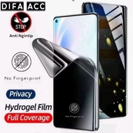 LAYAR TG Hydrogel Anti Spy Privacy Oppo Reno 13 5G 13F 13 Pro Reno 12 12F 12 Pro Reno 11F 11 Pro Ren