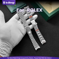 Apply To ROLEX Watch Strap, 21mm 904L Stainless Steel Replacement Band For Datejust 126334 Men'S