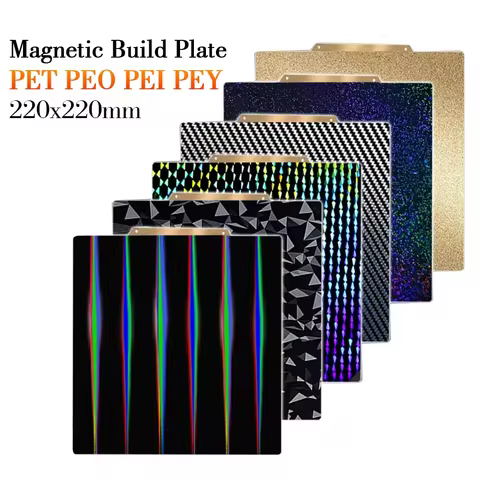 220x220mm Build Plate Magnetic Build Plate PEI PEY PEO PET H1HSpring Steel For Anycubic Mega Pro I3 
