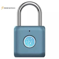 Waterproof Biometric Fingerprint Lock USB Rechargeable Padlock