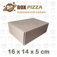 Box Pizza / Kardus Kemasan / Dus Hampers Polos Ukuran 16 X 14 X 5 CM