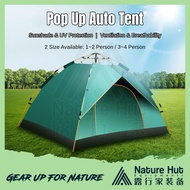 Camping Pop Up Auto Tent Quick Fold 1-2 3-4 Person Tent UV Resist Waterproof Tent Hiking Travel Shel