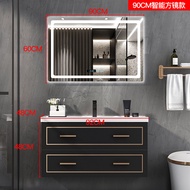 Nordic modern minimalist bathroom cabinet combination light luxury smart mirror cabinet bathroom was