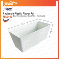 Felton Rectangle Plastic Flower Pot Planter Pot Large Size Length 67.5cm Felton Flower Pot FBL2482