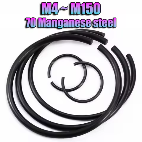 M4-M150 GB895.1 Black Steel Wire Retaining Ring for Hole Snap Ring Circlip Round Wire Snap Rings Rou