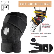 [PREMIUM QUALITY] Adjustable Knee Pad Guard Support Sports Training Elastic Safety Strap Wrap Pembalut Penutup Lutut