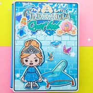 Toca Life World Quiet Book Toca Boca Cinderella paper doll paper doll house paper doll house book to