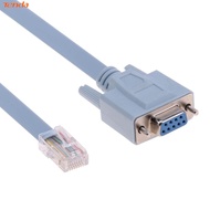 RJ45 Male to DB9 Female 1.5m Network Console Cable for Cisco Switch Router