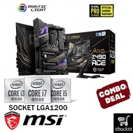 MSI MEG Z490 ACE INTEL Z490 LGA1200 MOTHERBOARD + INTEL 10TH GEN CPU COMBO PROMO