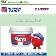 7L NIPPON Super Matex Emulsion Wall Paint Interior Grass Green 376 Blonde White 588 Cat Ceiling