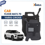 XSHIELD - 7D Yaris Cross Anti-Slip Car Mat - Waterproof - Durable | FLOOR MATS 7D