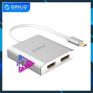 Orico multi-port converter Hub 2 in 1 USB Type C to HDMI + DP DISPLAYPORT 60Hz 2 in 1