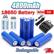 ✅【FS Durable】18650 Battery 4800mAh 3.7V Lithium Rechargeable Battery AAA / AA Battery High Endurance