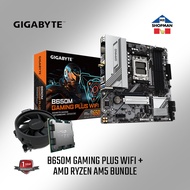 AMD Ryzen 7500f/7600x/7700 /7800x3d/8400F / 9600X Gigabyte B650M Gaming PLUS Wifi Motherboard Bundle