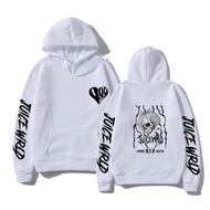 Juice Wrld Sweatshirts Hooded Hop Hoodie Juice Wrld Print White