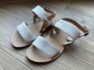 Timberland Sandals 平底皮革女裝涼鞋 白色