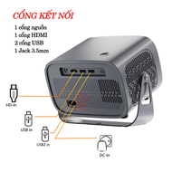 Máy chiếu mini KAW-K670 Plus - Chính Hãng Độ Sáng 8000 Lumens Phân Giải 1080P BH 12 Tháng