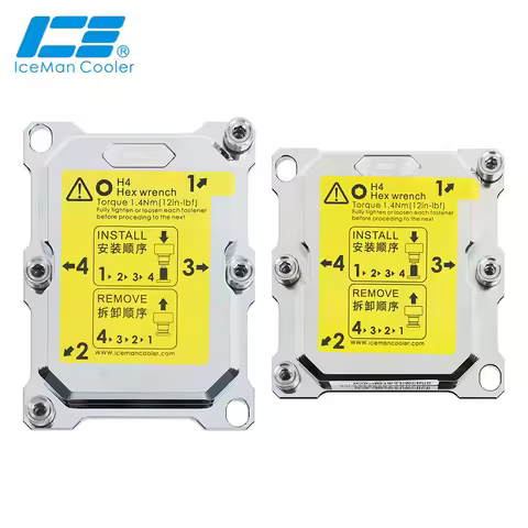 IceManCooler Full Copper Water Block For Intel LGA3647 CPU,Narrow Square Type ,LGA 3647 Processor Wa
