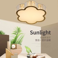 Lampu Siling Kristal K9 Personaliti Moden Lampu Siling Bilik Tidur Kristal Kreatif Plum Blossom Lamp