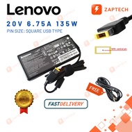 135W Lenovo Laptop Charger 20V 6.75A USB for Ideapad Gaming 3 15IMH05 15ACH6 LOQ 15IAX9E