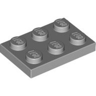 LEGO 3021 Light Gray Particle Thin Plate 2x3 4211396