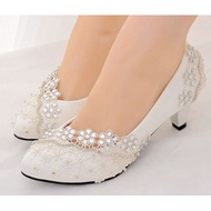 Kasut kawin putih lace kasut nikah kasut sanding