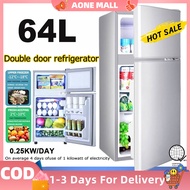 64L Mini Refrigerator inverter Refrigerator With Freezer HD Inverter 2-Door Small Refrigerator Save 