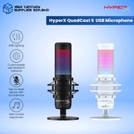 HyperX Quadcast S USB Condenser Gaming Microphone Black, White , RGB Lightning , Ngenuity Software , Tap-To-Mute Sensor