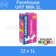 Farmhouse UHT Fresh Milk - 12 x 1L