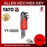 YATO Allen Key Hex Key With Ball 9pcs 1,5-10mm Crv / Code: YT-0505