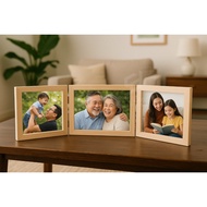 SidsWood [B4RL] 4R Size Dutch Teak Wood Folding Frame Photo Frame