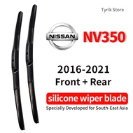Nissan NV350 Wiper Blade Set Front Rear for 2016-2022 NV350 UR Van SUV Car Back Window Wipers Window