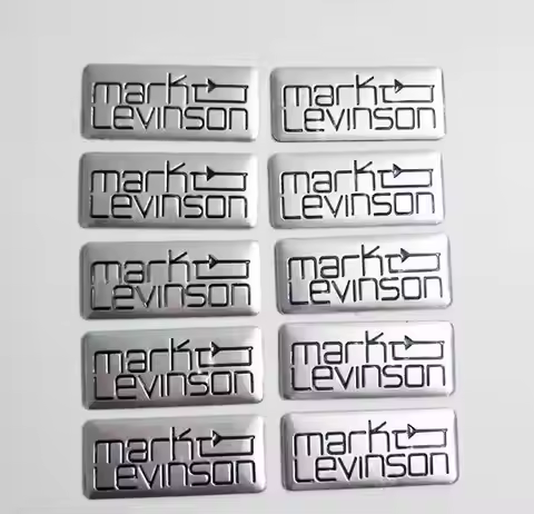 50pcs 35x15mm Mark Levinson stereo speaker badge emblem Sticker Car Accessorie for es ux nx300 rx is