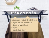 Bsa COD!! rak dinding besi lemari baju rak baju dinding rak dinding minimalis serbaguna rak susun di