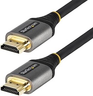 StarTech.com 20in (50cm) HDMI 2.1 Cable 8K - Certified Ultra High Speed HDMI Cable 48Gbps - 8K 60Hz/4K 120Hz HDR10+ eARC - Ultra HD 8K HDMI Cord - Monitor/TV/Display - TPE Jacket (HDMM21V50CM)